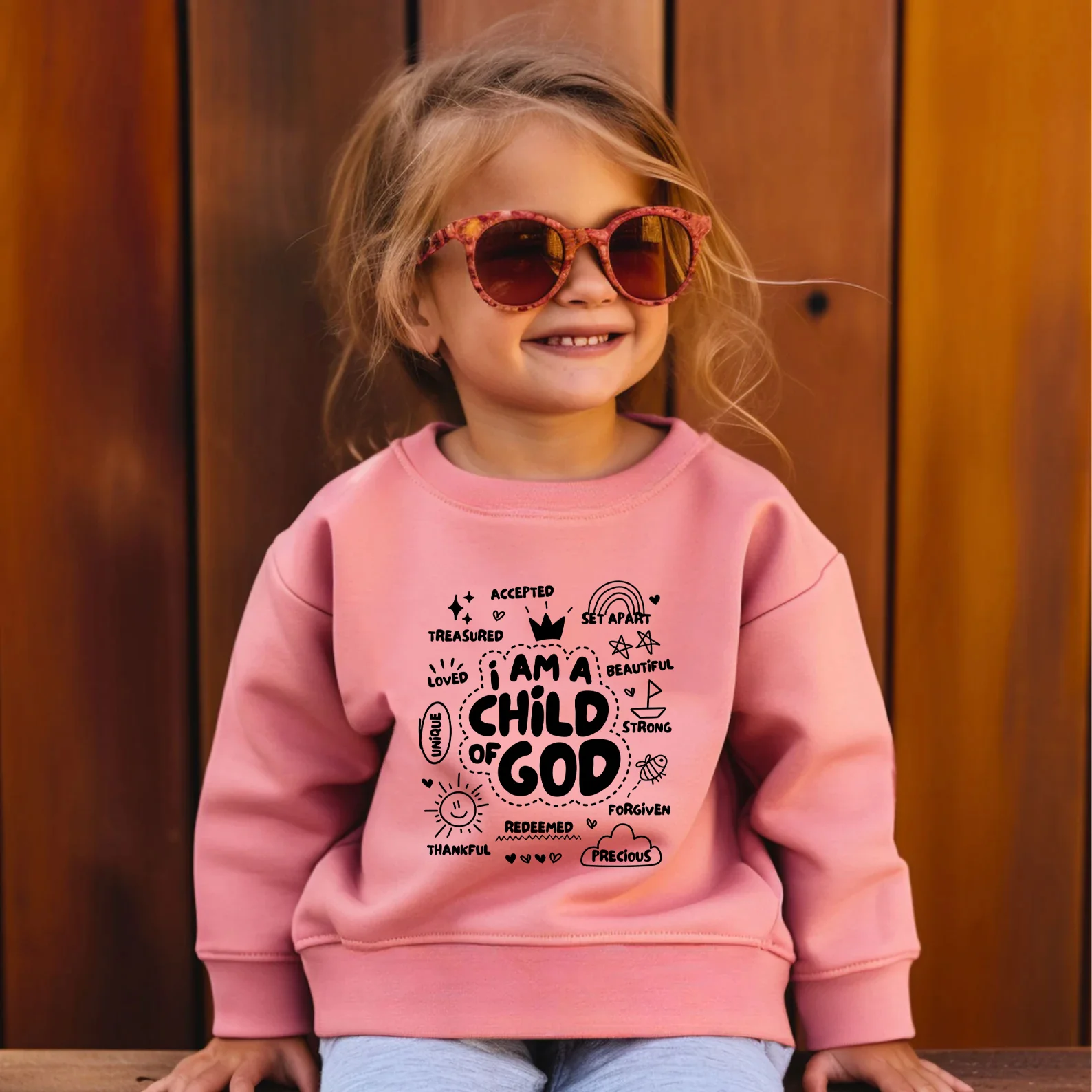 I AM A CHILD OF GOD TODDLER SWEATSHIRT - Image 4