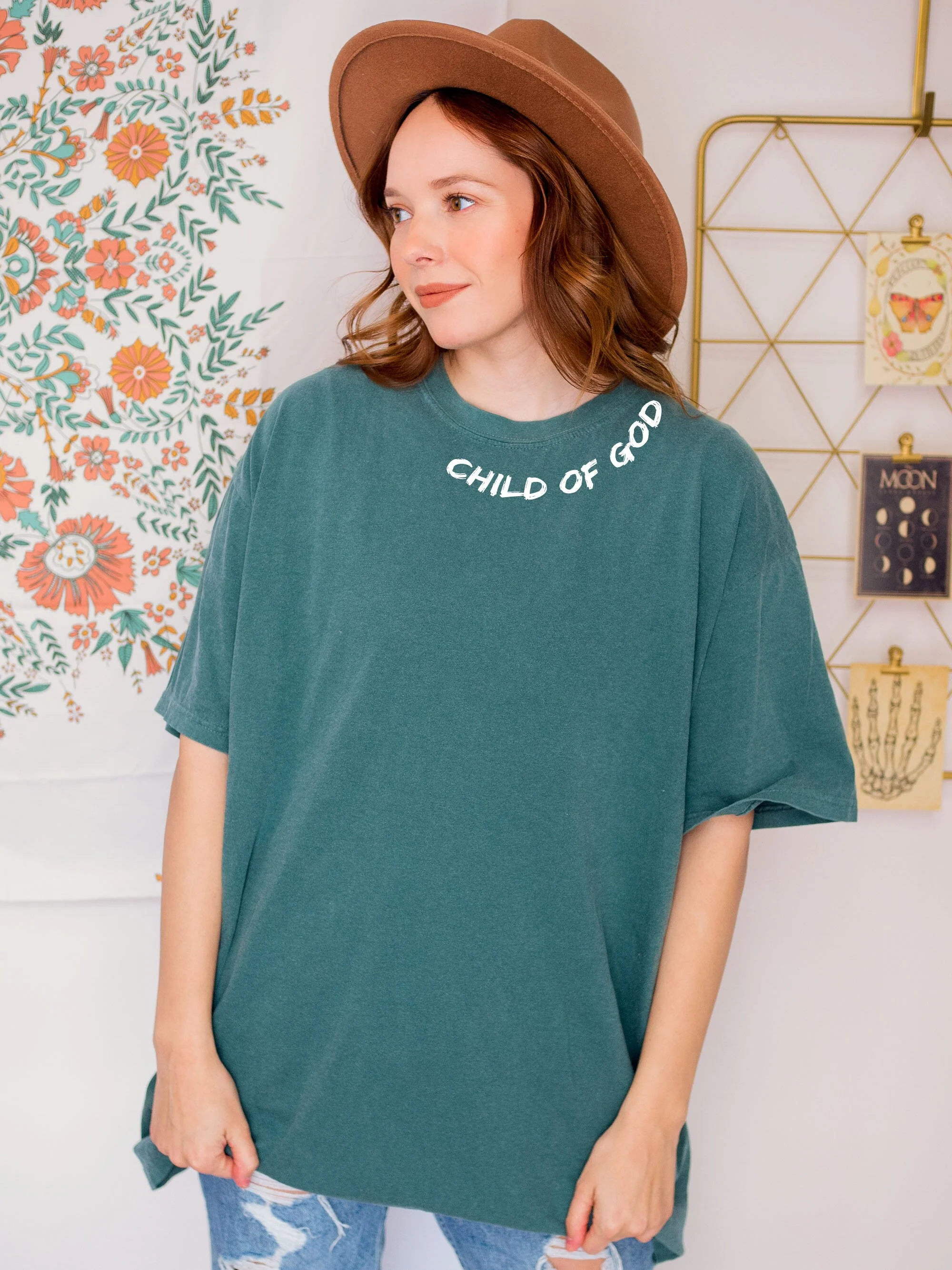 CHILD OF GOD NECK UNISEX TEE - Image 4