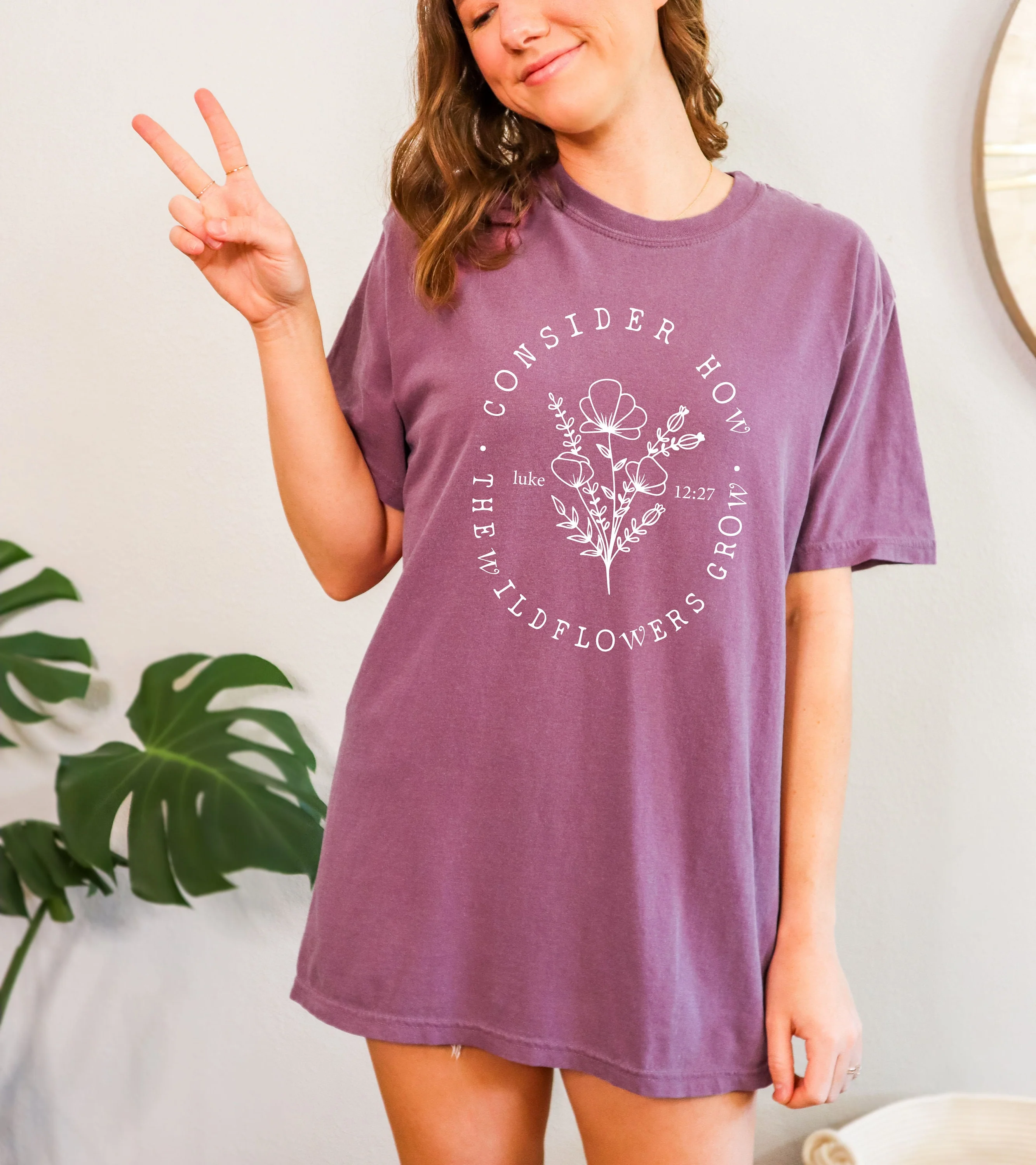 CONSIDER HOW THE WILDFLOWERS GROW UNISEX TEE - Image 3