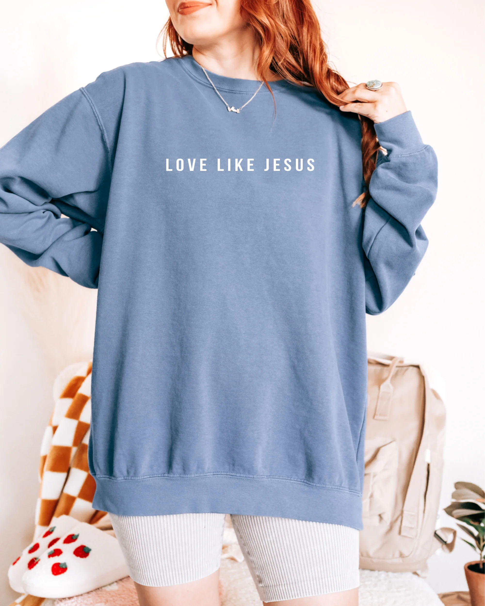 LOVE LIKE JESUS UNISEX SWEATSHIRT - Image 3