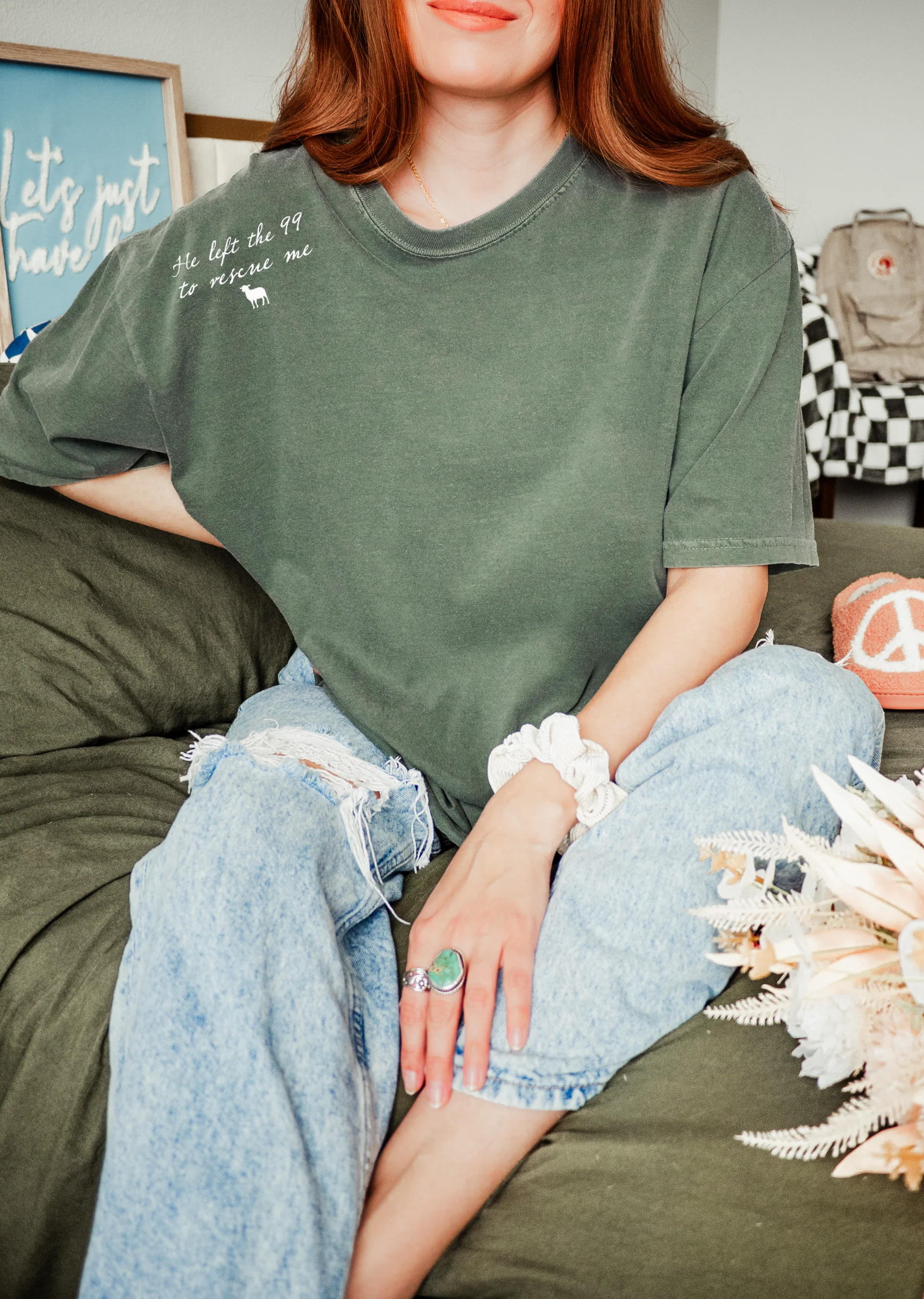 HE LEFT THE 99 TO RESCUE ME UNISEX TEE - Image 3