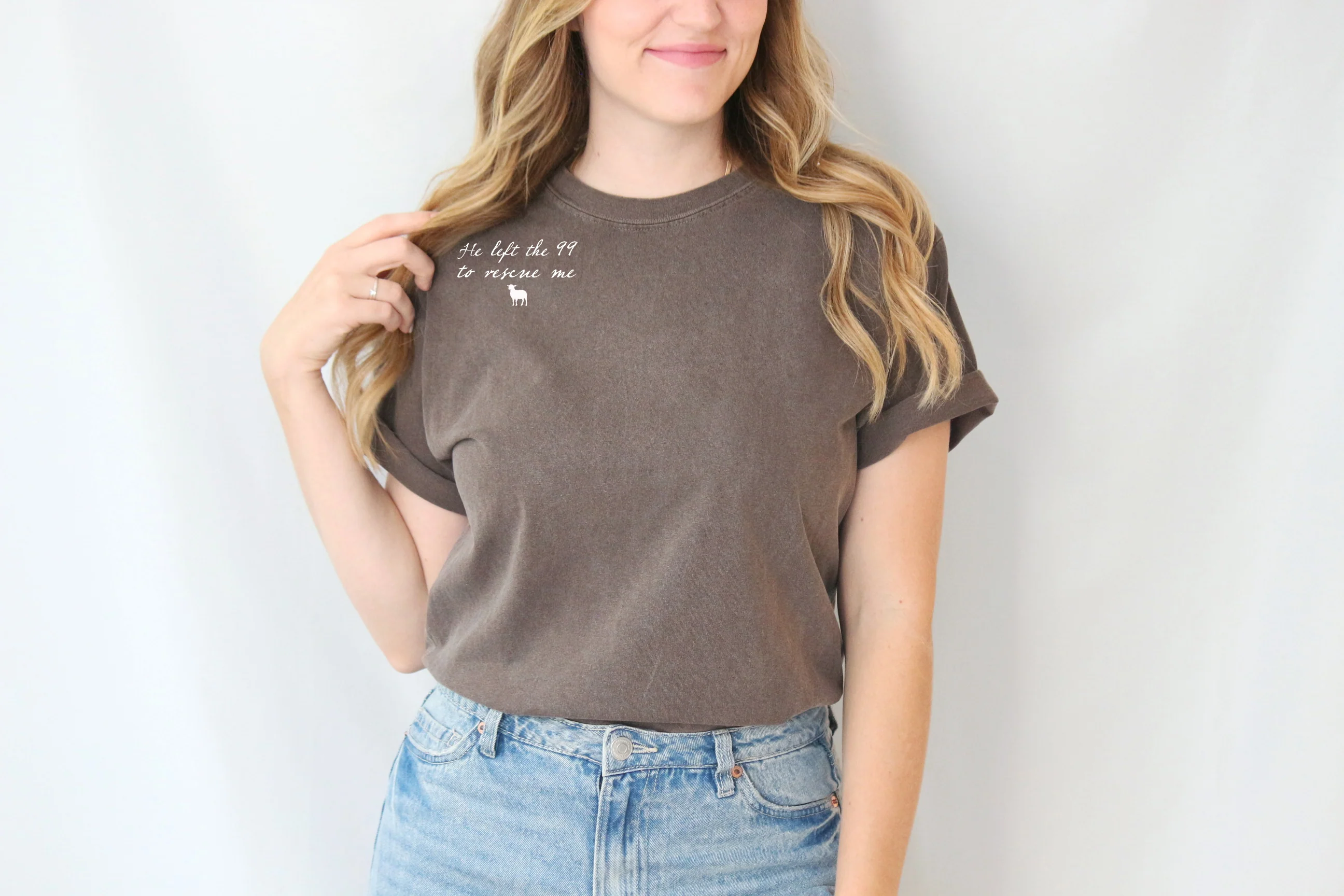 HE LEFT THE 99 TO RESCUE ME UNISEX TEE - Image 4