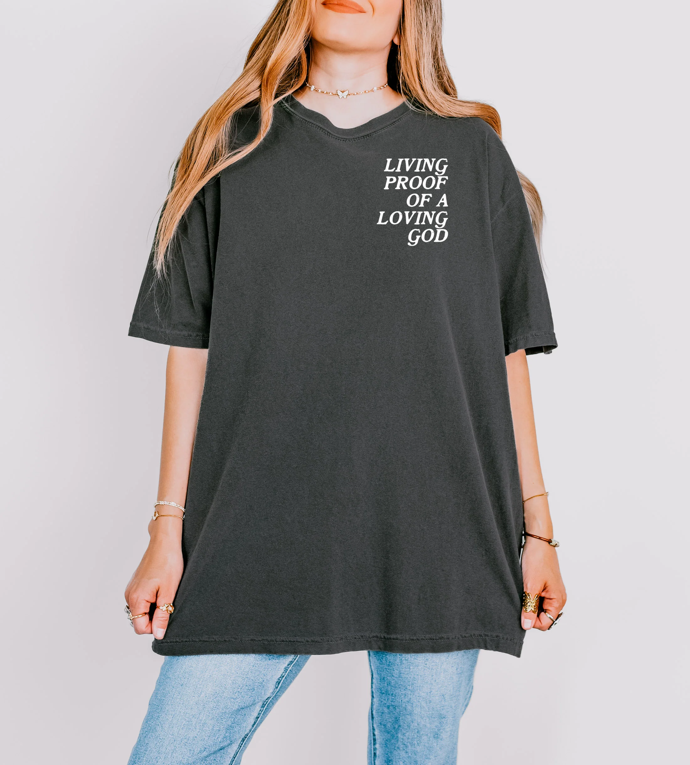 LIVING PROOF OF A LOVING GOD UNISEX TEE - Image 3