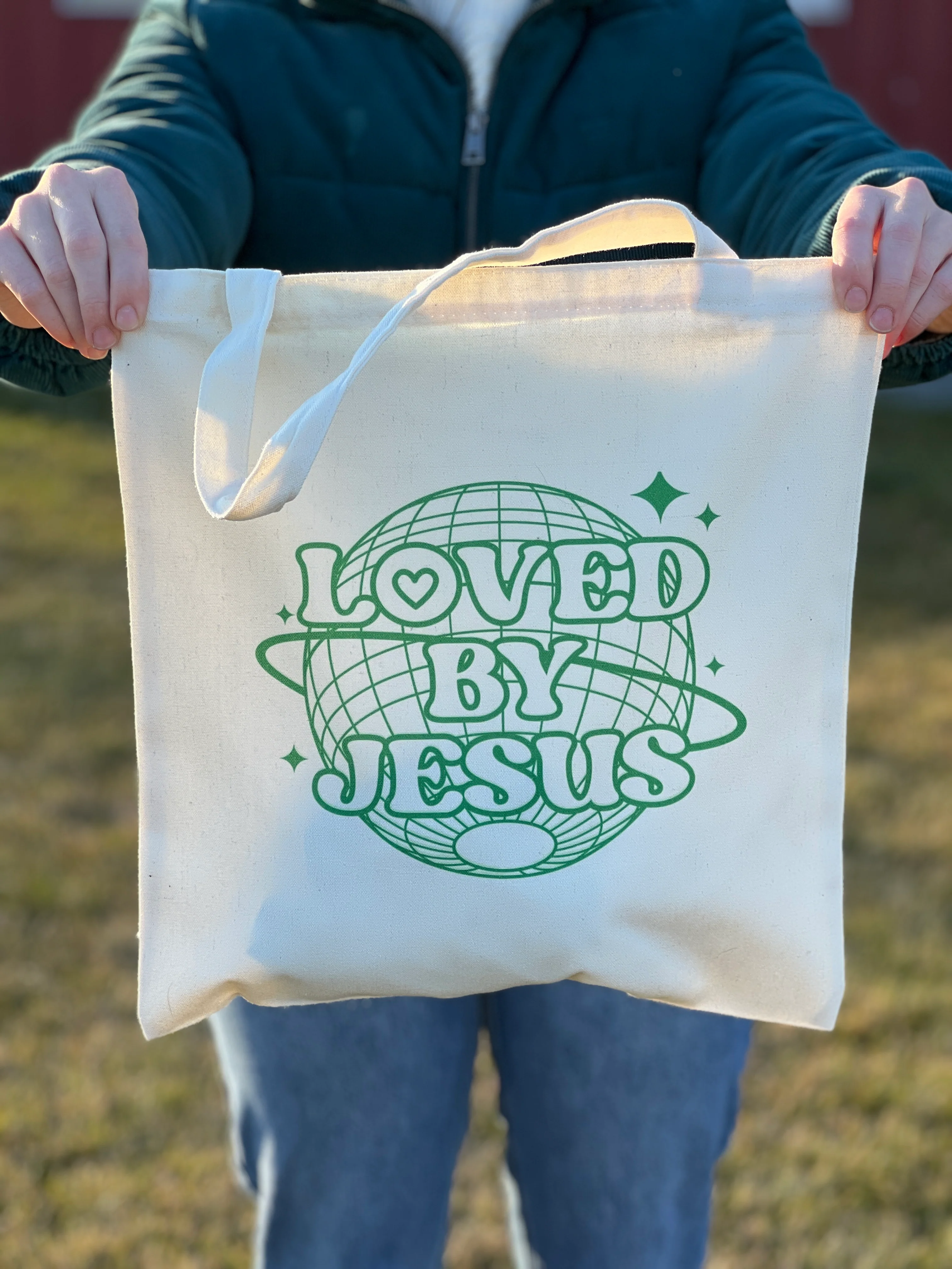 LOVED BY JESUS TOTE BAG - Image 3
