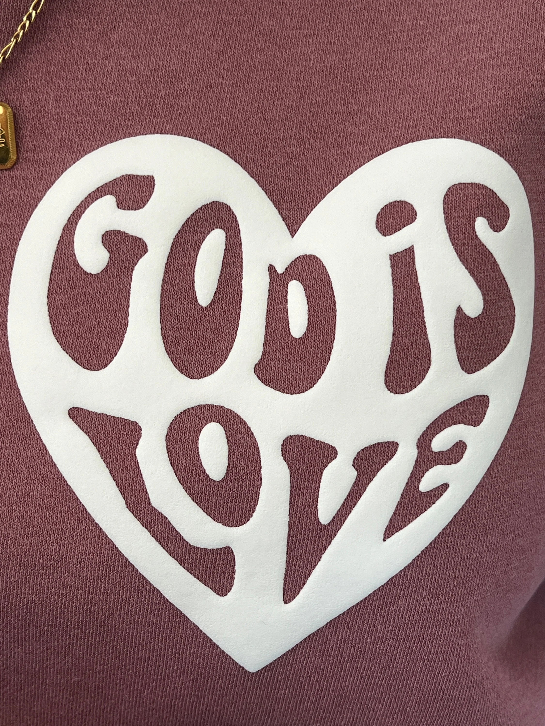 PUFFY GOD IS LOVE UNISEX SWEATSHIRT - Image 3