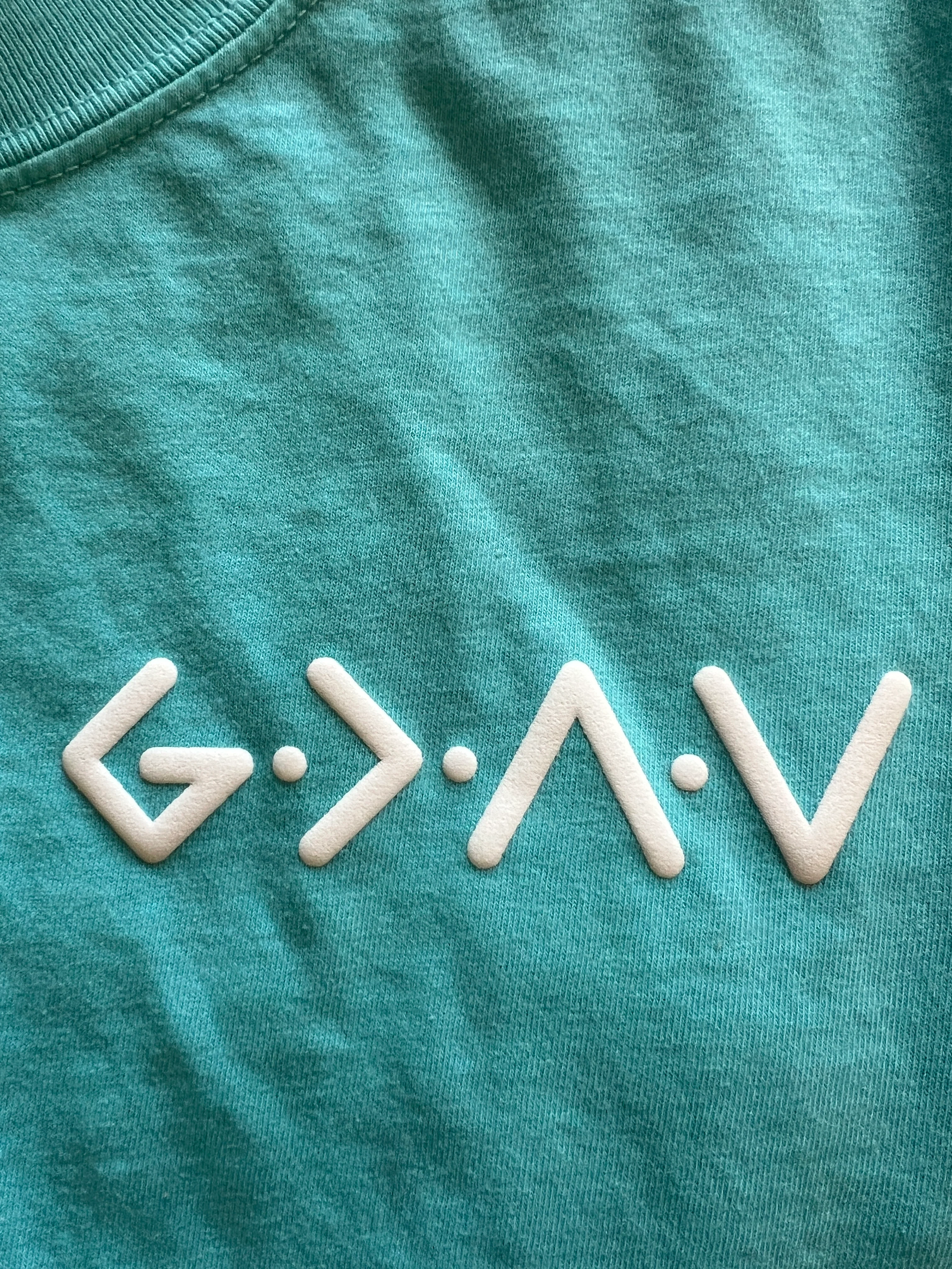 PUFFY GOD IS GREATER THAN OUR HIGHS AND LOWS NEON COLORS UNISEX TEE - Image 4