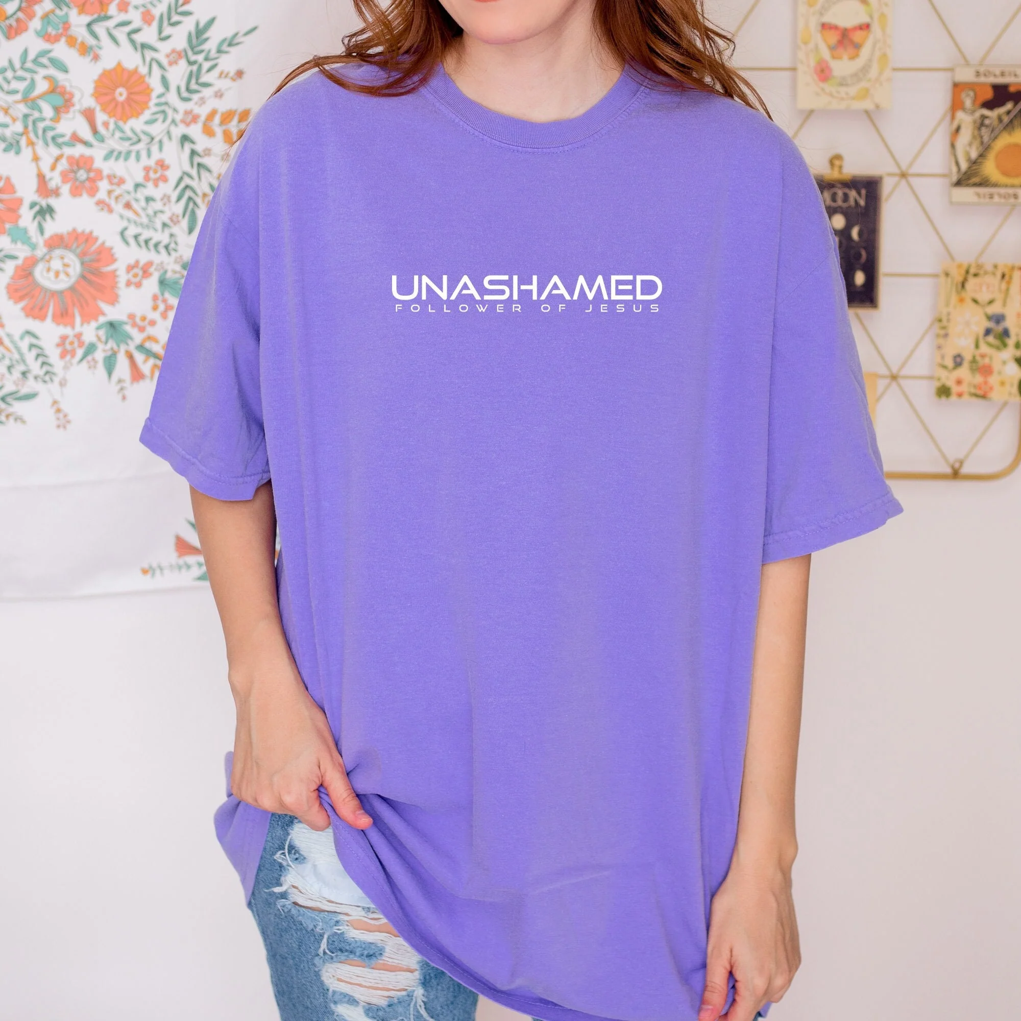 UNASHAMED FOLLOWER OF JESUS UNISEX TEE - Image 3
